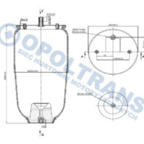 Luftfederbalg 1T15MPW9 Schmitz b.pod. Sabo SABO